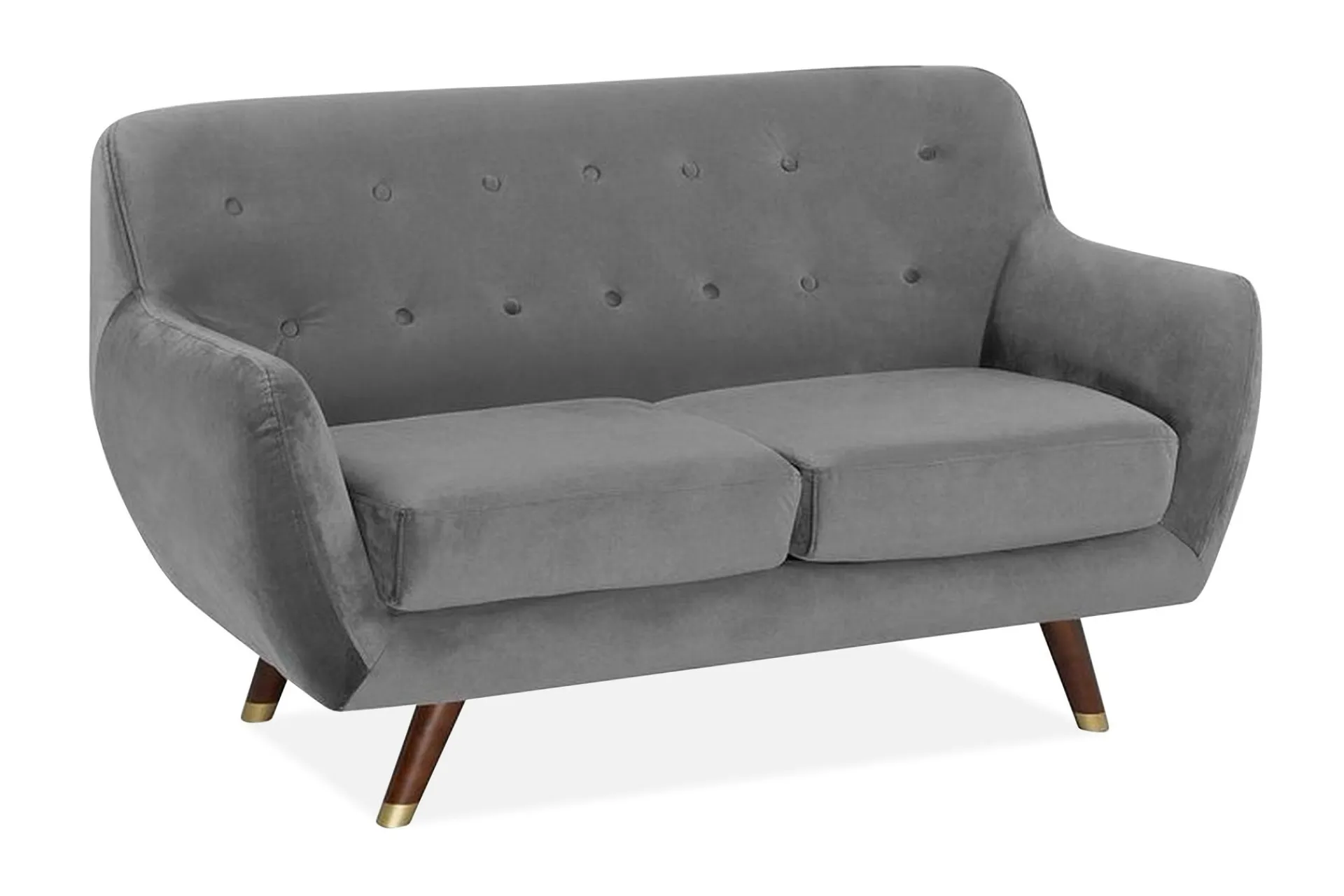 2 Seter Sofa|Velour Sofa & Fløyel Sofa-Bodo Sofa 2-Seter Ljusgrå