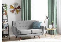 2 Seter Sofa|Velour Sofa & Fløyel Sofa-Bodo Sofa 2-Seter Ljusgrå