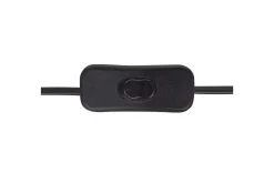 Nattbordslampe|Bordlampe-Boieba Bordlampe 40 cm E27 Svart,Natur