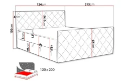 Sengeramme & Sengestamme-Boisdale Sengeramme 120x200 cm Lyserosa