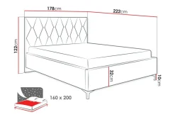Sengeramme & Sengestamme|Seng Med Oppbevaring-Boisdale Sengeramme 160x200 cm Svart