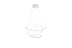 Trio Lighting Taklampe|Kjøkkenlampe-Bologna LED-Hengelampe Matthvit Matt hvit