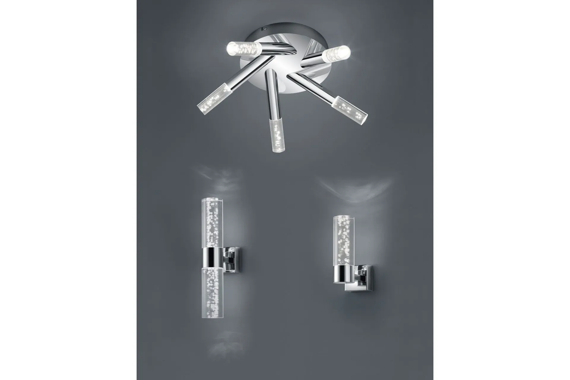 Trio Lighting Bolsa H2O LED Plafond Rund / Glass IP44
