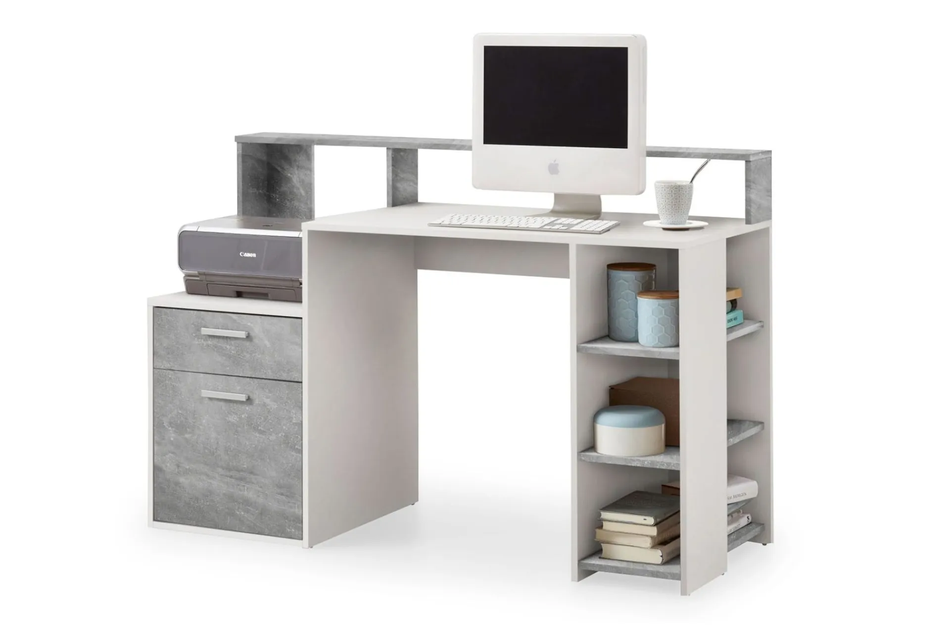 Bolton Skrivebord 139 cm med Oppbevaring