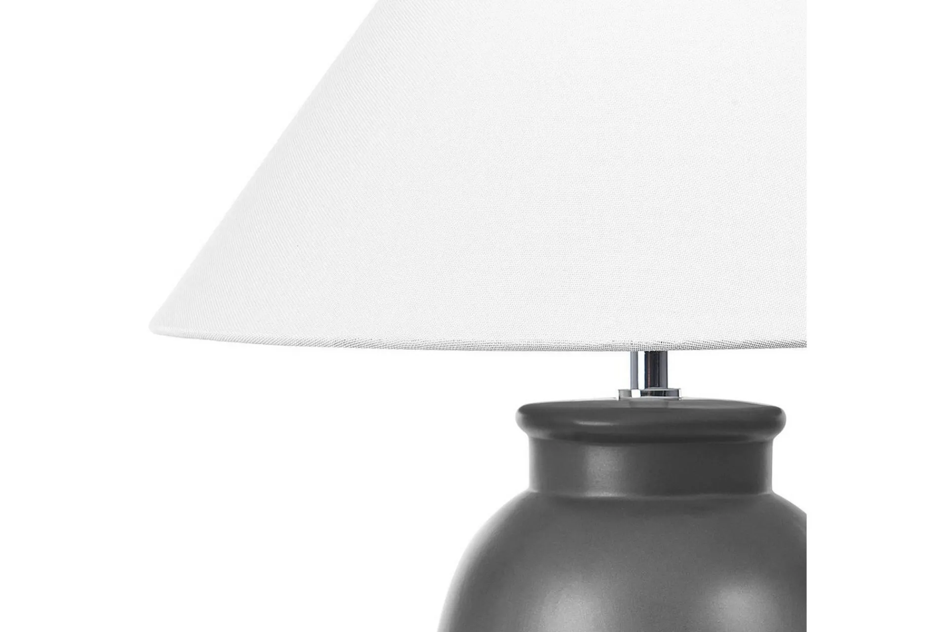 Nattbordslampe|Bordlampe-Bomila Bordlampe 52 cm E27 Svart,Hvit