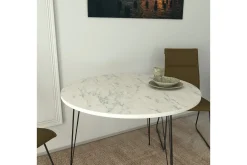 Spisebord & Kjøkkenbord-Bonnick Bord 90 cm Svart,Hvit