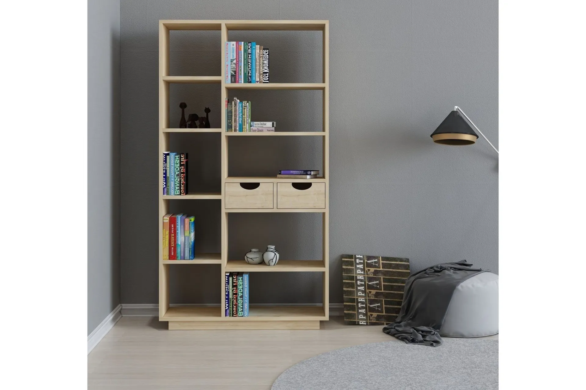 Bokhylle-Bookshelf Eik Natur