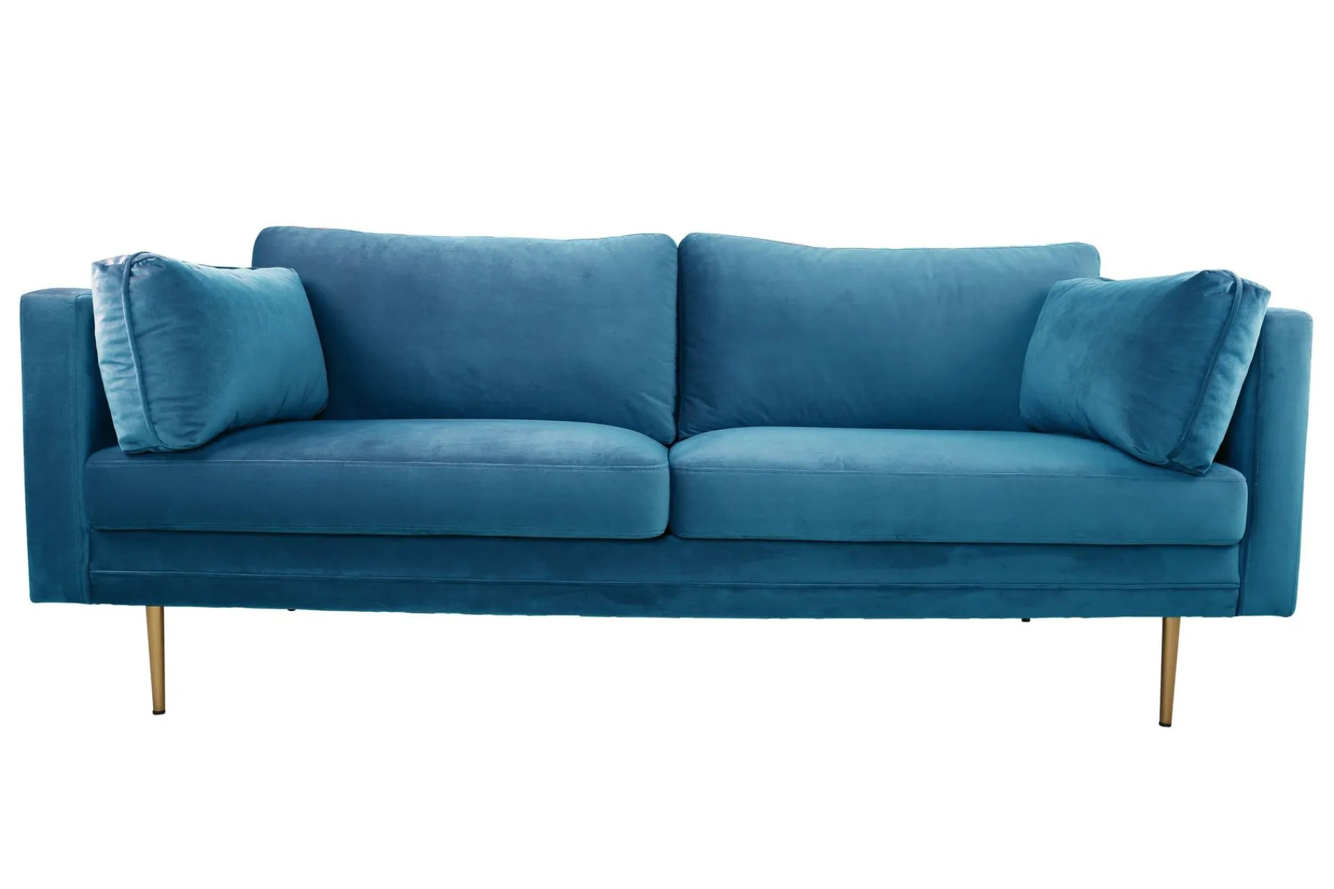 Venture Home Velour Sofa & Fløyel Sofa-Boom Fløyelssofa 3-seter Blå