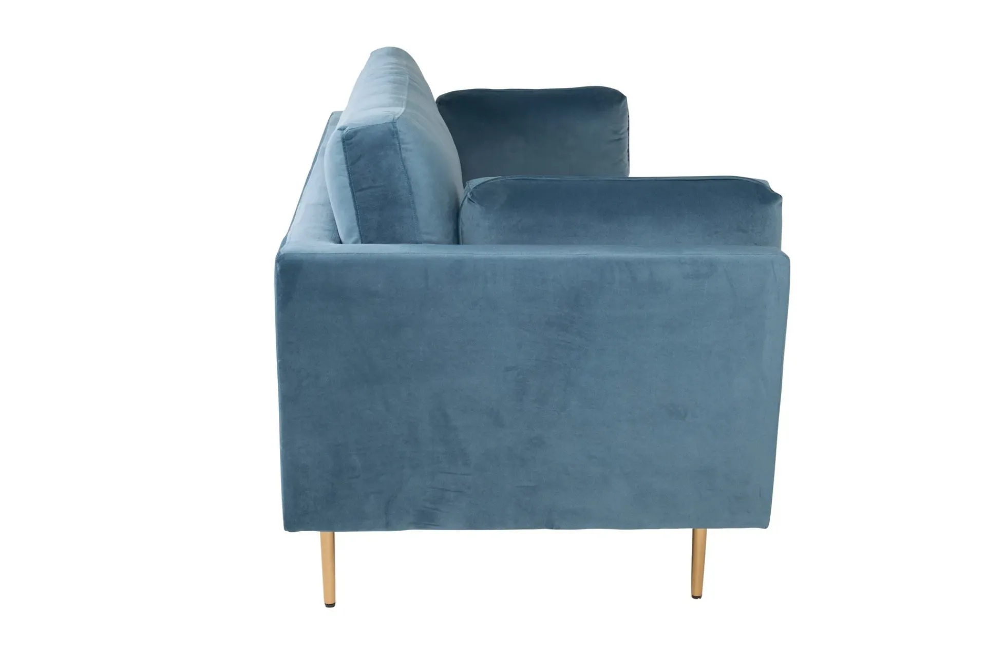 Venture Home Velour Sofa & Fløyel Sofa-Boom Fløyelssofa 3-seter Blå