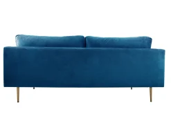Venture Home Velour Sofa & Fløyel Sofa-Boom Fløyelssofa 3-seter Blå