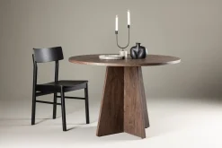 Venture Home Spisebord & Kjøkkenbord-Bootcut Rundt Lite Spisebord 110 cm Mocca