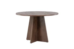 Venture Home Spisebord & Kjøkkenbord-Bootcut Rundt Lite Spisebord 110 cm Mocca