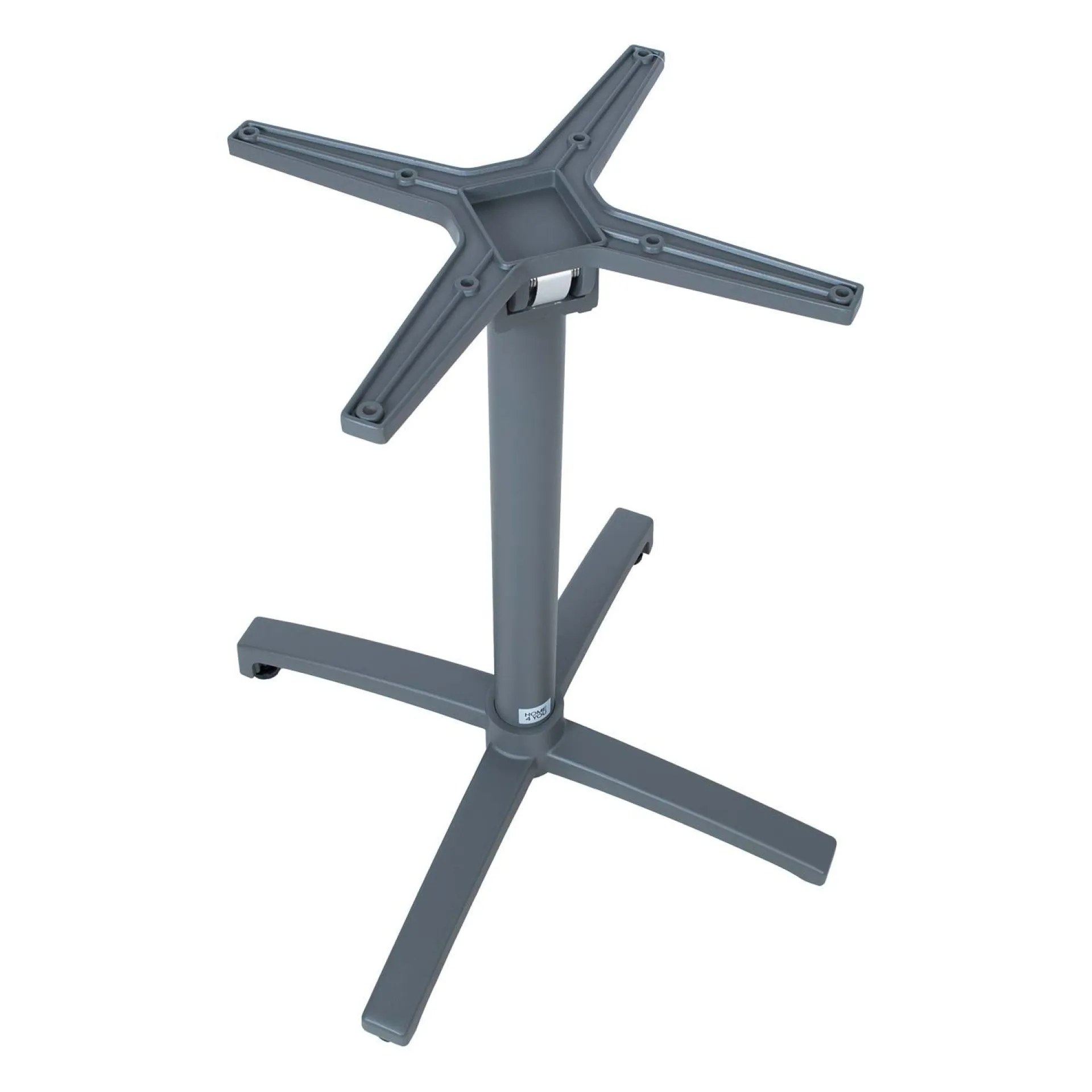 Tilbehør Utendørs|Vedlikehold Hagemøbler-Bordbein HOME4YOU Bistro 67x67x72 cm Grå