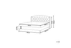 Bedly Sengeramme & Sengestamme-Bordeau Dobbeltseng 140 | 200 cm Grey