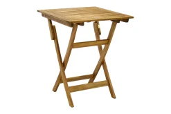 Balkongmøbler-Bord FINLAY 60x60xH72cm sammenleggbart Akasie Tre/Natur