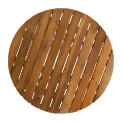 Balkongmøbler-Bord HOME4YOU Gwen D60x72 cm Akasie brun