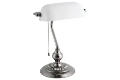 Eglo Bordlampe-Bordlampe Banker Nickel Hvit