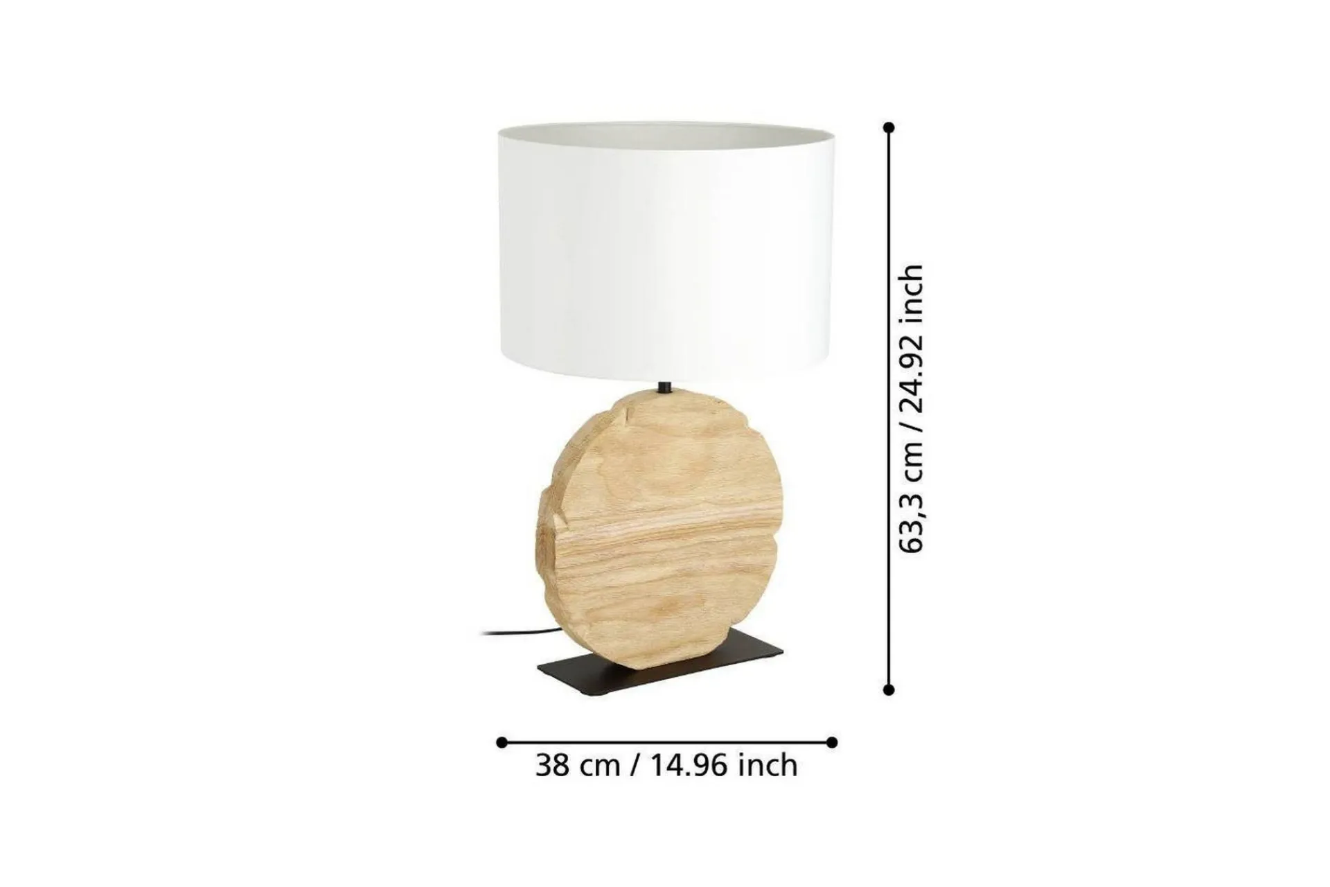 Bordlampe Eglo Contessore Rundt Vit/Tre