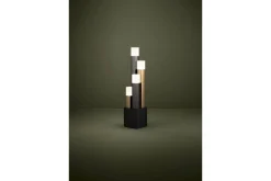Eglo Bordlampe-Bordlampe Estanterios Grå/Brun med 4 Lamper Svart,Brun