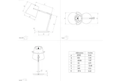 Bordlampe Eglo Granadillos