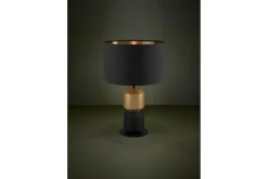 Eglo Nattbordslampe|Bordlampe-Bordlampe Laurignano Svart/Gull Svart,Messing