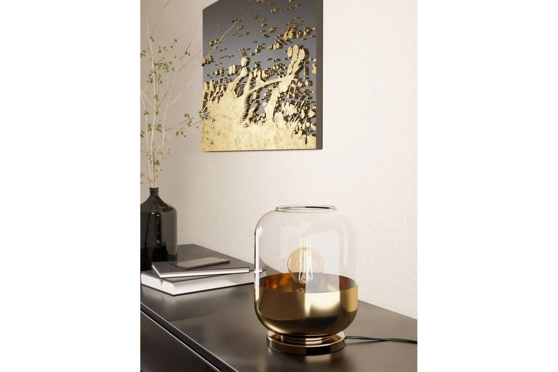 Eglo Nattbordslampe|Bordlampe-Bordlampe Maryvilla Bronse,Gull