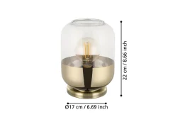 Eglo Nattbordslampe|Bordlampe-Bordlampe Maryvilla Bronse,Gull