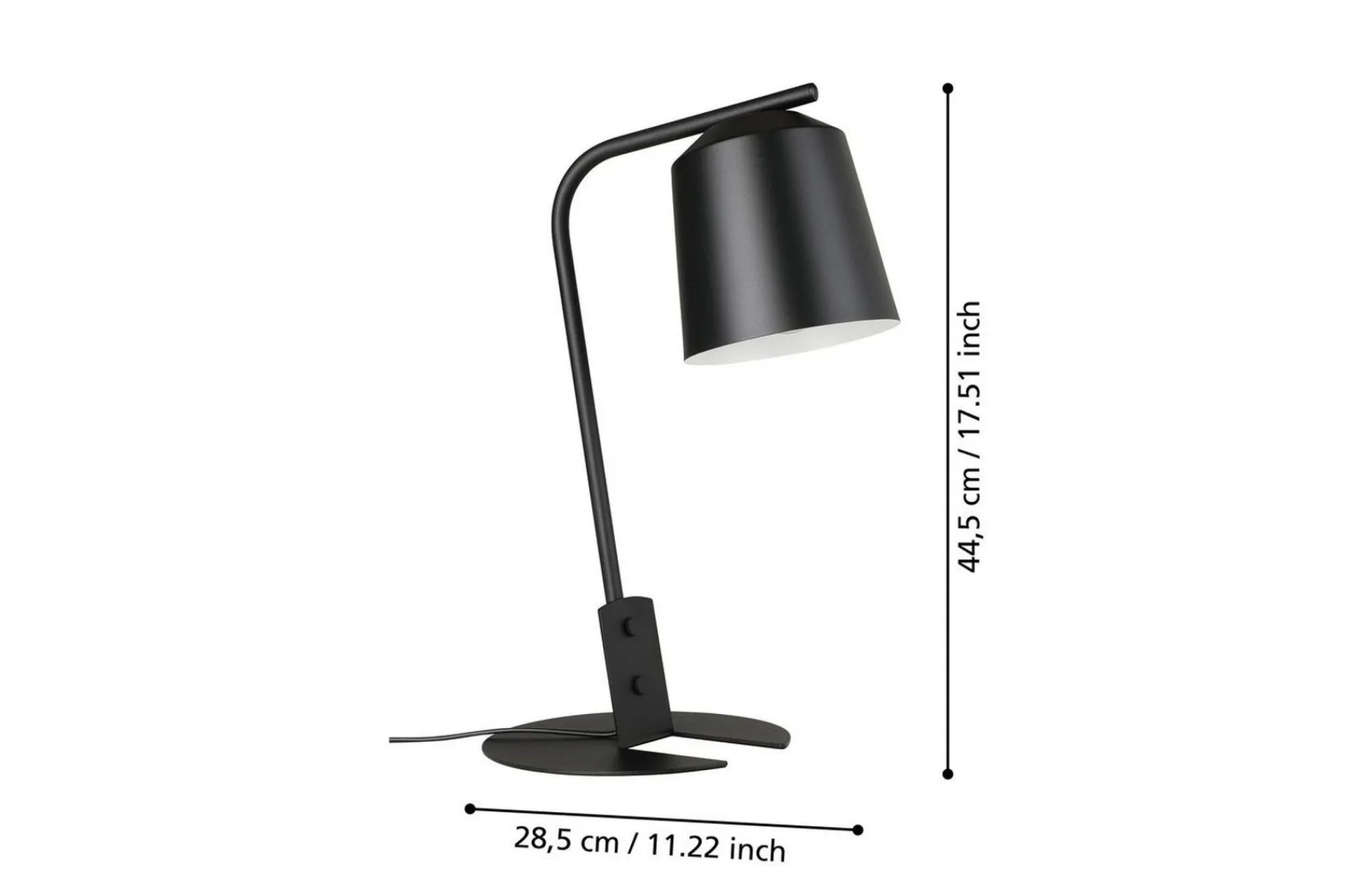 Eglo Bordlampe-Bordlampe Oneda Svart,Hvit