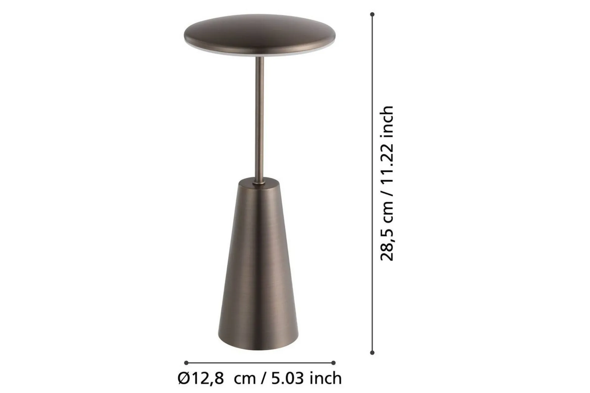 Eglo Bordlampe-Bordlampe Piccola med touch mørk Bronse