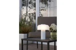 Eglo Nattbordslampe-Bordlampe Ponente med Touch /Satineret Hvit