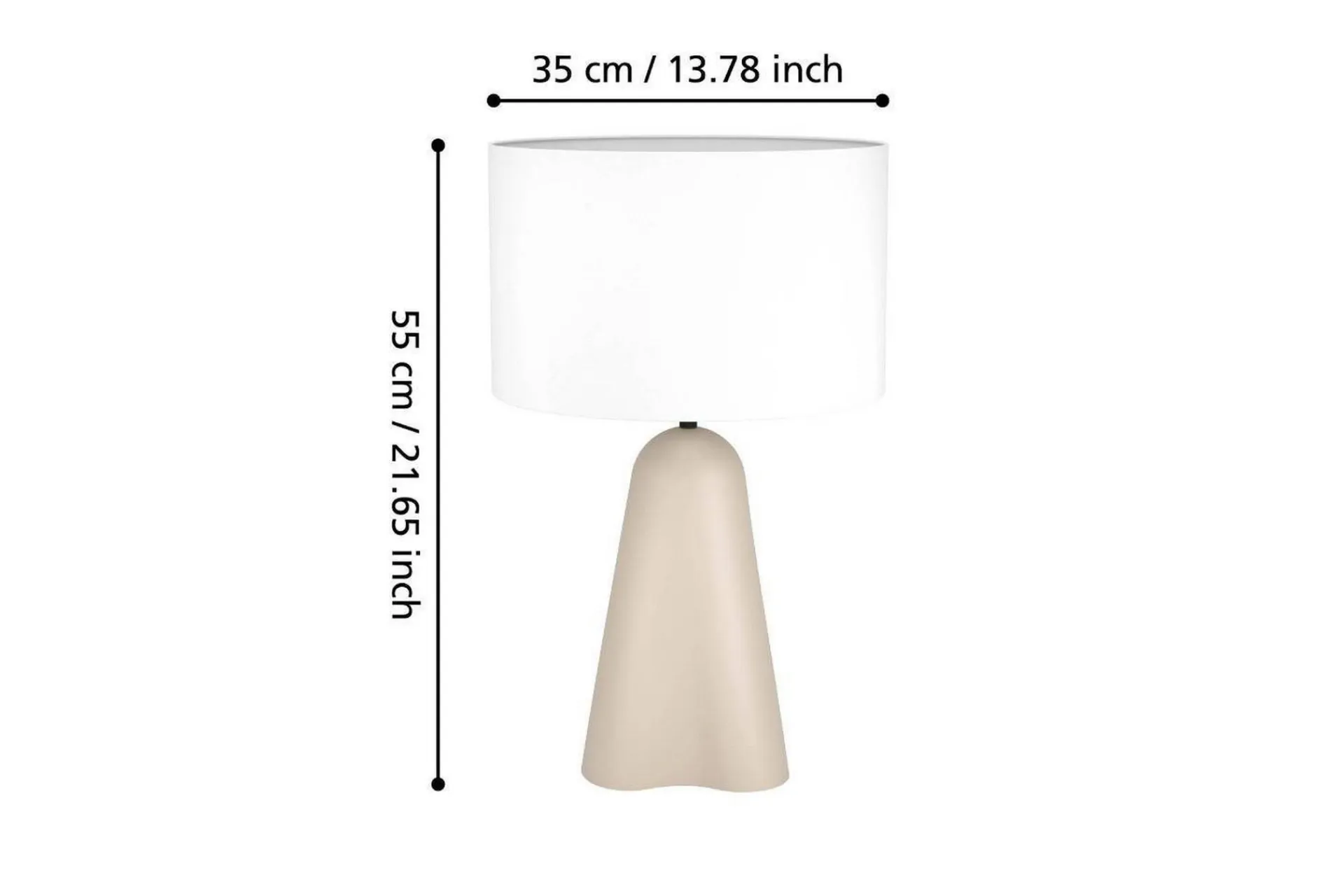 Bordlampe Eglo Tolleric Sand/Hvit