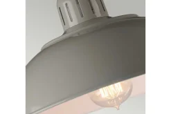 Nattbordslampe|Bordlampe-Bordlampe Elstead Lighting Franklin Presenning Grå Grafittgrå
