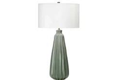 Nattbordslampe|Bordlampe-Bordlampe Elstead Lighting Kew Lysegrønn,Hvit