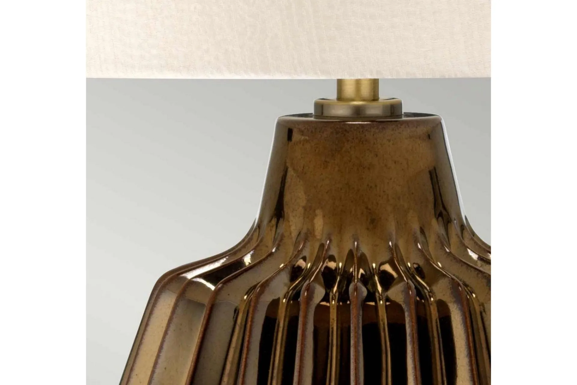 Nattbordslampe|Bordlampe-Bordlampe Elstead Lighting Newham Bronse,Elfenben