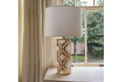 Nattbordslampe|Bordlampe-Bordlampe Gilded Nola Arabella Gull,Elfenben