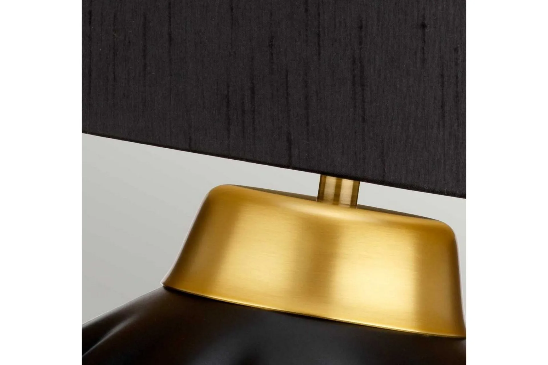 Nattbordslampe|Bordlampe-Bordlampe Quintiesse Bexley Svart,Messing