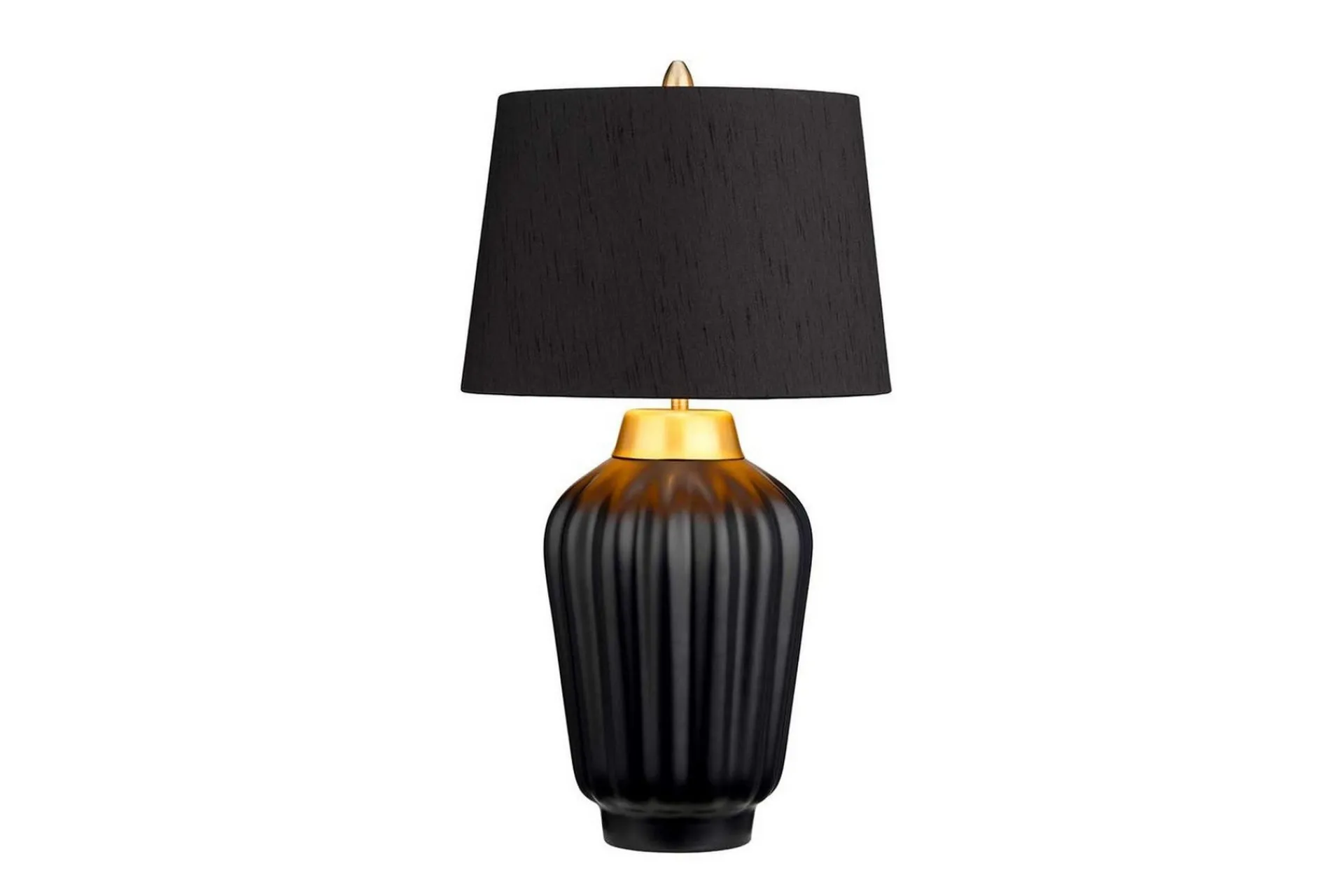 Nattbordslampe|Bordlampe-Bordlampe Quintiesse Bexley Svart,Messing