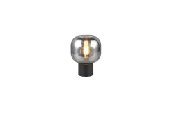 Trio Lighting Nattbordslampe|Bordlampe-Bordlampe TRIO Diva Matt /krom Svart
