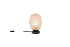 Trio Lighting Nattbordslampe|Bordlampe-Bordlampe TRIO Facette Matt svart/amber Bronse,Svart