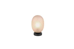Trio Lighting Nattbordslampe|Bordlampe-Bordlampe TRIO Facette Matt svart/amber Bronse,Svart