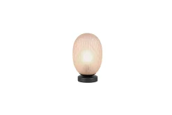 Trio Lighting Nattbordslampe|Bordlampe-Bordlampe TRIO Facette Matt svart/amber Bronse,Svart