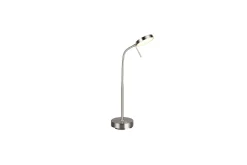 Trio Lighting Nattbordslampe|Bordlampe-Bordlampe TRIO Moreno Børstet stål Flerfärgad