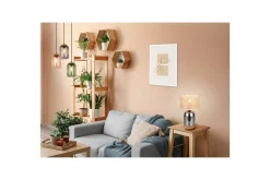 Trio Lighting Nattbordslampe|Bordlampe-Bordlampe TRIO Tara 43 cm Krom