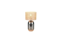 Trio Lighting Nattbordslampe|Bordlampe-Bordlampe TRIO Tara 43 cm Krom