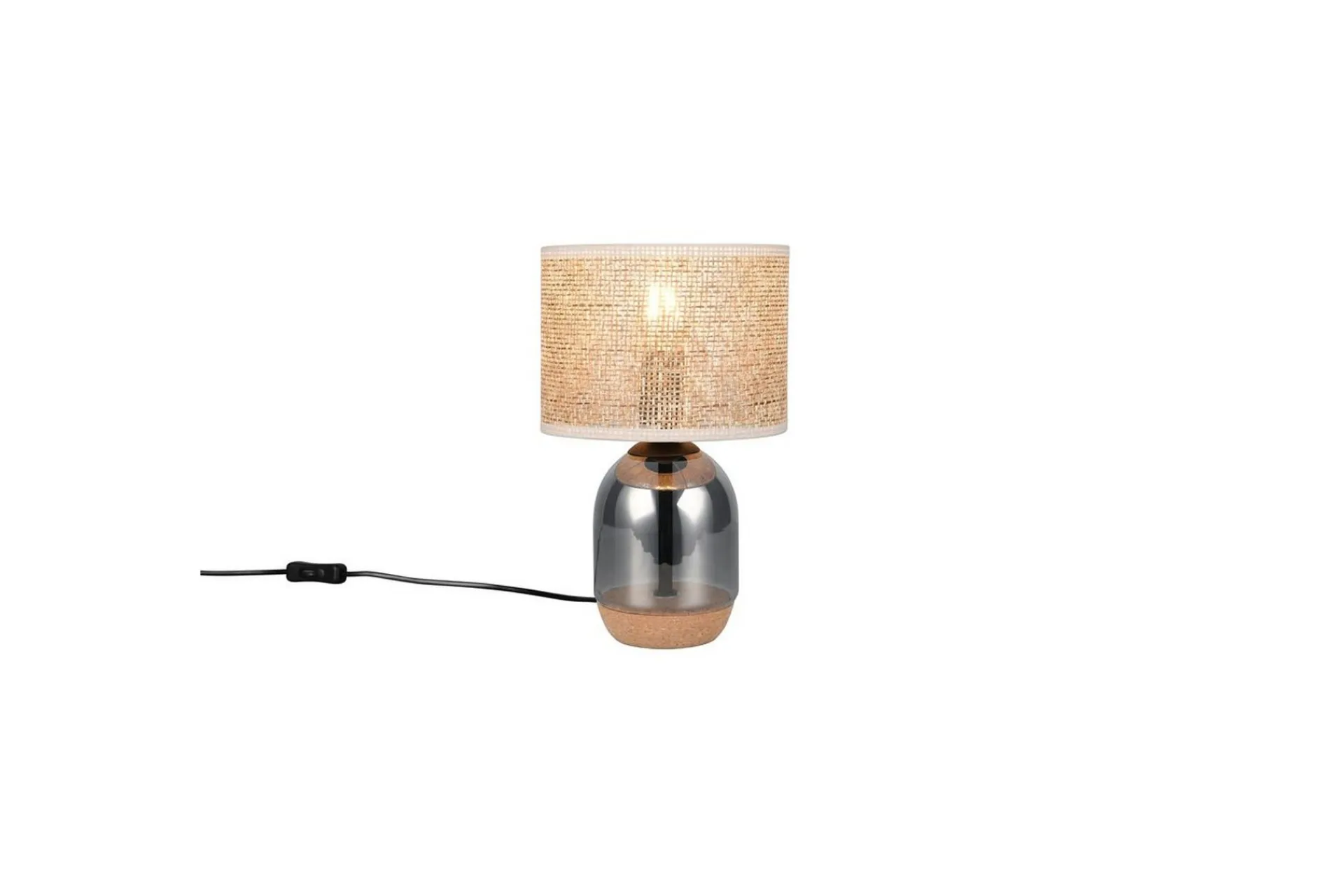 Trio Lighting Nattbordslampe|Bordlampe-Bordlampe TRIO Tara 33 cm Krom