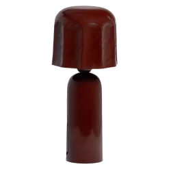 WOOOD Bordlampe-Bordlampe Virel 39 cm brun/rød