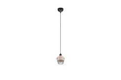 Trio Lighting Kjøkkenlampe|Vinduslampe-Borka Pendellampe 1 Lampe 17,5 cm E27 Rotting Natur