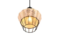 Trio Lighting Kjøkkenlampe|Vinduslampe-Borka Pendellampe 1 Lampe 17,5 cm E27 Rotting Natur