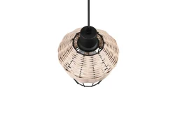 Trio Lighting Kjøkkenlampe|Vinduslampe-Borka Pendellampe 1 Lampe 17,5 cm E27 Rotting Natur
