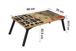 Oppbevaringskrukke|Kurver-Bourdeau Datastativ 25 cm Svart,Tre/Natur